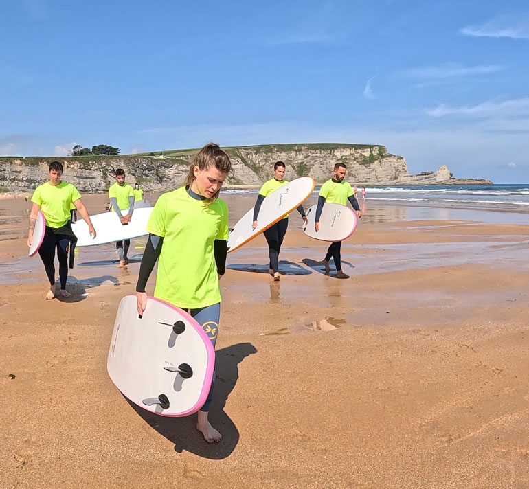 escuela surf langre laola