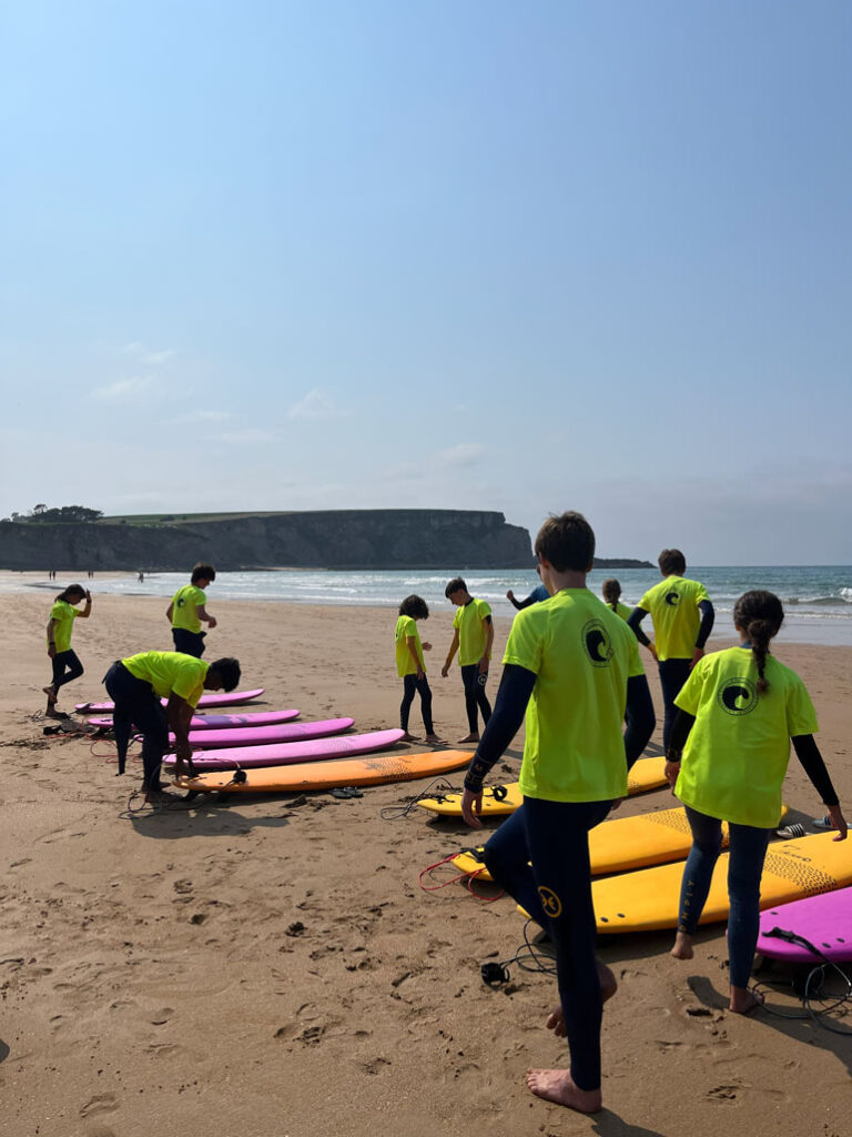 kids surfcamp langre galizano